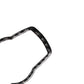 Close-up of carbon-fiber style trim edge for headlight switch border