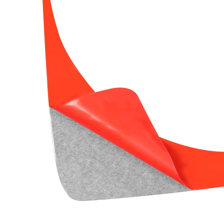 Adhesive installation film for carbon fiber gear trim sticker, red transfer backing