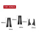 B-pillar decorative sticker set with carbon fiber finish, cut-to-size pieces