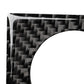 Carbon fiber texture knob bezel sticker detail around curved circular opening