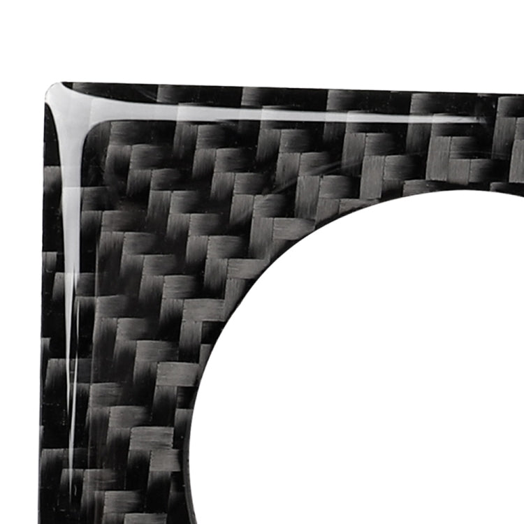 Carbon fiber texture knob bezel sticker detail around curved circular opening