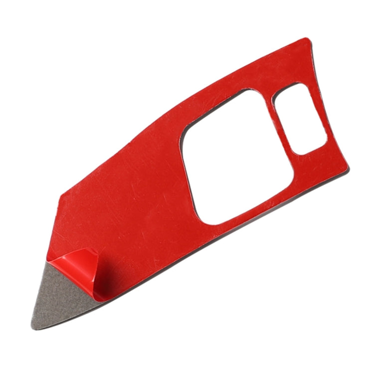 Steering wheel button cover sticker backing with protective adhesive area