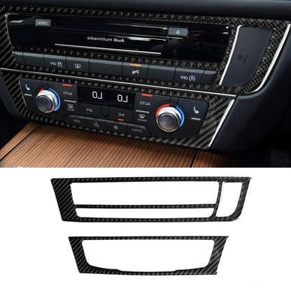 Carbon fiber-look AC panel trim sticker, right-hand drive, dashboard vents