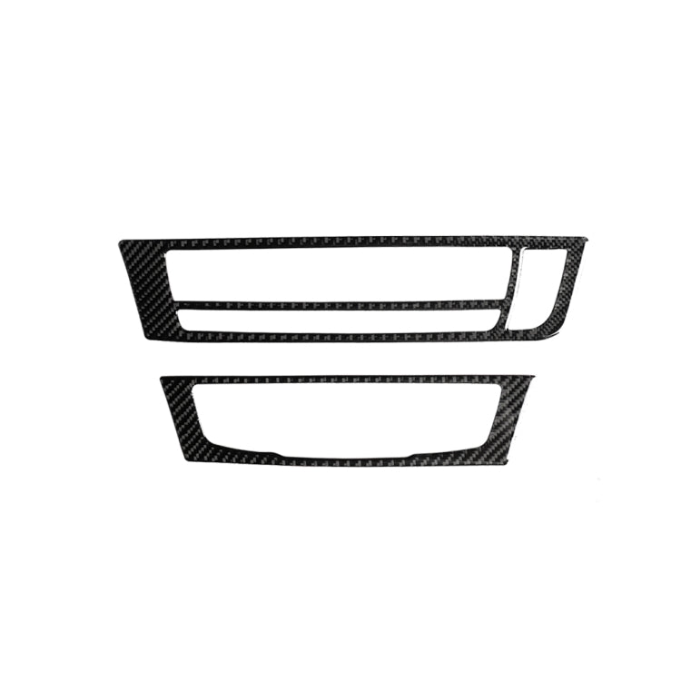 Set of carbon fiber-look AC vent trim covers with rectangular openings