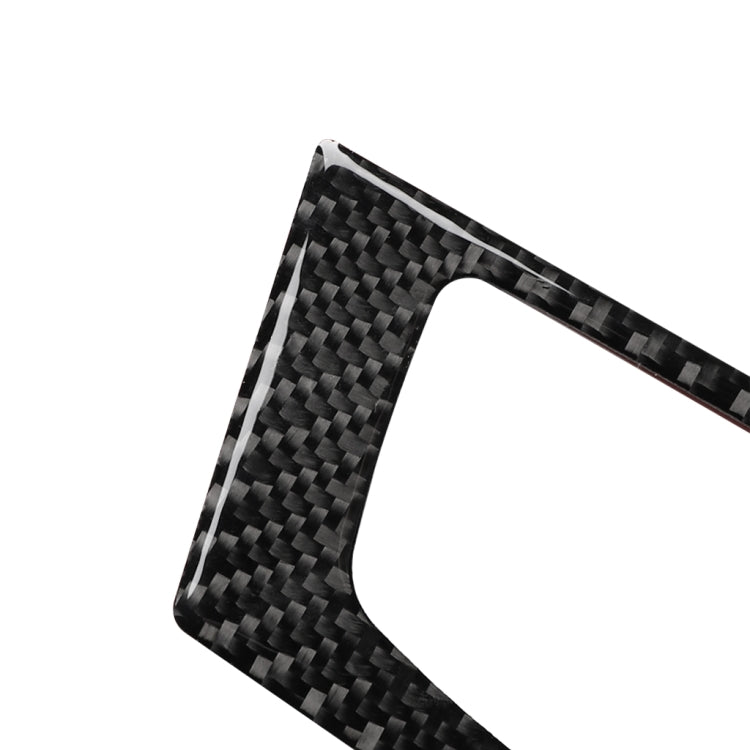 Carbon fiber-look AC vent trim piece with curved edge
