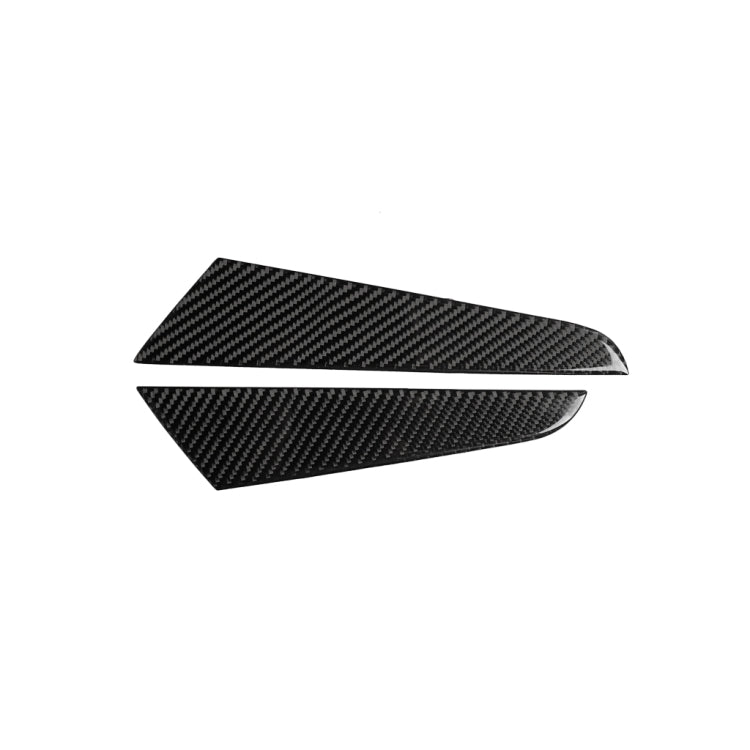 Carbon fiber texture overlay for gear shift side panel, dark black, curved