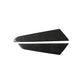 Carbon fiber gear shift side panel sticker set: two pieces with black cross-weave pattern
