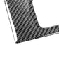 Carbon fiber side edge trim sticker with weave texture and curved cutout opening