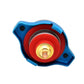 Radiator cap water thermometer accessory with red inner seal and brass center valve