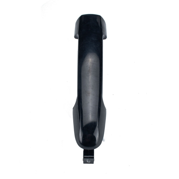 Exterior door handle cover in glossy dark gray/black with clip mount base