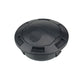 Universal AC air outlet vent with grid, black round face, vent slats detail
