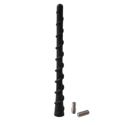 Black car thread antenna aerial with two mounting screws
