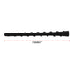 Black thread car antenna aerial, 176 mm length, ribbed rubber design