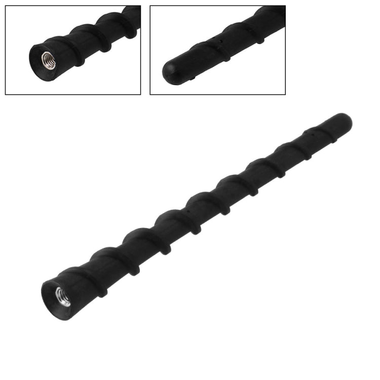 Black thread car antenna aerial with metal threaded insert at base