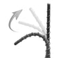 Black thread car antenna aerial with mounting clip and installation arrows
