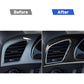 Carbon fiber dashboard vent surround sticker, after upgrade view