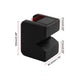 Black rubber jack pad adapter set, 44.5mm width and 83mm length (approx.)