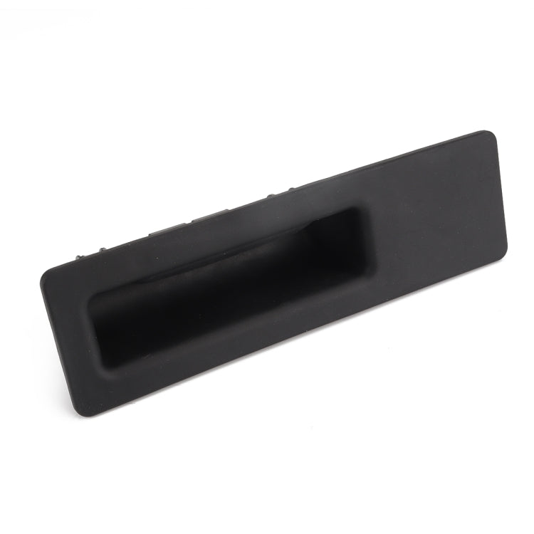 Car tailgate release button switch opener, black rectangular housing