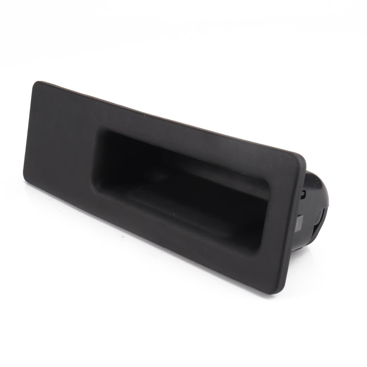 Car tailgate release button switch opener, black housing with recessed slot