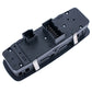 Window master switch back housing with wiring terminals and mounting holes