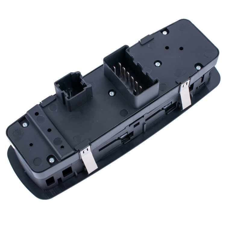 Window master switch back housing with wiring terminals and mounting holes