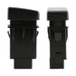 Car fog light on-off switch with connector housing, front and back views