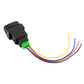Car fog light on-off switch with cable harness and multi-color wire leads