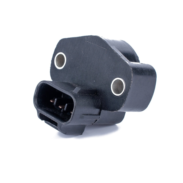 Throttle body position sensor with black plastic housing and two-wire electrical connector