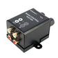 Black bass control amplifier regulator with RCA input/output ports and control panel