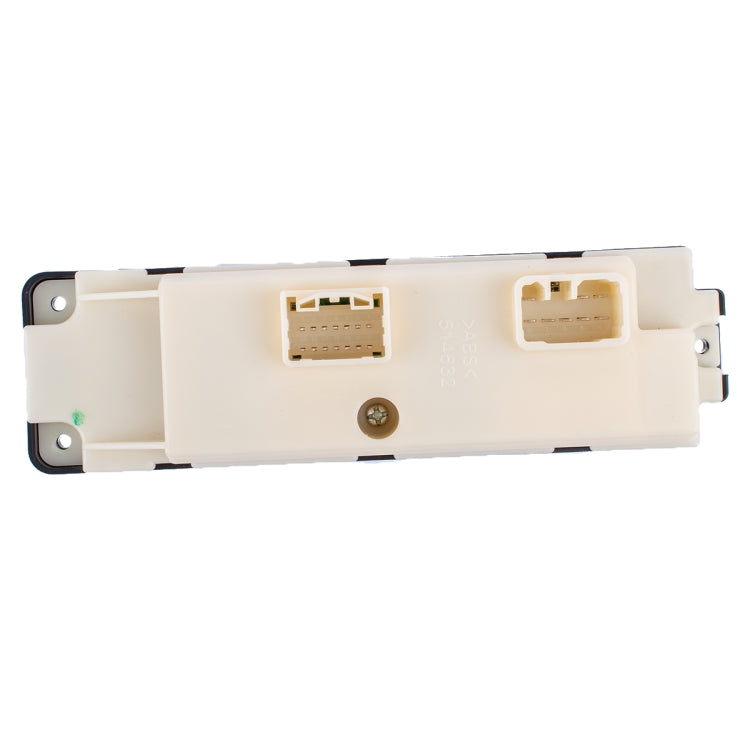 Window switch module with light beige backplate and two electrical connector ports