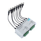 Passive video balun module with multiple coax connectors and green screw terminals