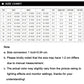 Inflatable underarm swimming ring size chart with sizes S to 6XL