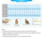 Ring size chart with finger-measurement line guide and ring size table