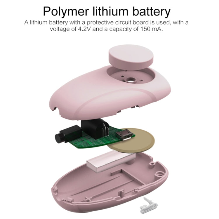 Pink personal alarm siren open view showing internal battery compartment