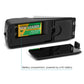 Wedge door stop alarm with open battery compartment and 9V battery slot