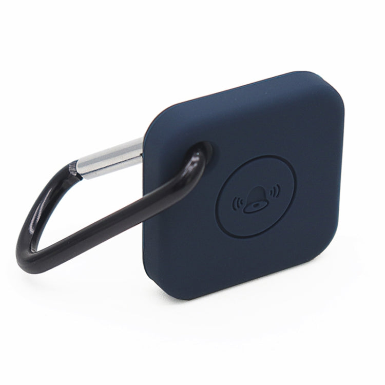 Black-blue silicone tracker case with keyring and clasp
