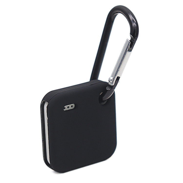 Black silicone tracker case with keyring and port cutout