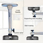 Aluminum projector bracket with control valve, telescoping support, and wide base