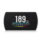 Car HUD head-up display showing 189 MPH with a colored speed gauge bar