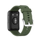 For Huawei Watch Fit Silicone Replacement Wrist Strap Watchband with Stainless Steel Buckle