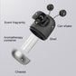 Cartoon robot car aromatherapy container, black with visible silver inner atomizer parts