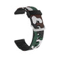 Camouflage Silicone Replacement Wrist Strap Watchband with Silver Buckle, 20mm For Samsung Galaxy Watch 3 41mm, 22mm For Samsung Galaxy Watch 3 45mm, 20mm For Samsung Galaxy Watch Active2 44mm, 20mm For Huawei Watch GT 2 42mm                           ...