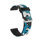 Camouflage Silicone Replacement Wrist Strap Watchband with Silver Buckle, 20mm For Samsung Galaxy Watch 3 41mm, 22mm For Samsung Galaxy Watch 3 45mm, 20mm For Samsung Galaxy Watch Active2 44mm, 20mm For Huawei Watch GT 2 42mm                           ...