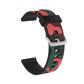 Camouflage Silicone Replacement Wrist Strap Watchband with Silver Buckle, 20mm For Samsung Galaxy Watch 3 41mm, 22mm For Samsung Galaxy Watch 3 45mm, 20mm For Samsung Galaxy Watch Active2 44mm, 20mm For Huawei Watch GT 2 42mm                           ...