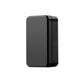 Black magnetic GPS tracker case shown in side profile with rounded corners