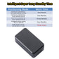 Black rectangular magnetic GPS tracker with rounded corners