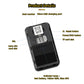 Black GPS tracker labeled ports: micro-USB charging and SIM slot