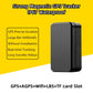 Compact black magnetic GPS tracker with a slim rectangular body
