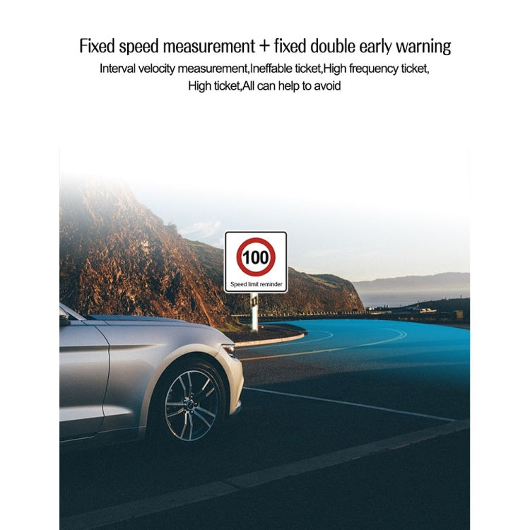 Car HUD head-up display speed limit reminder warning icon