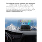 Car HUD head-up display showing speed 53 and distance lane/turn indicators